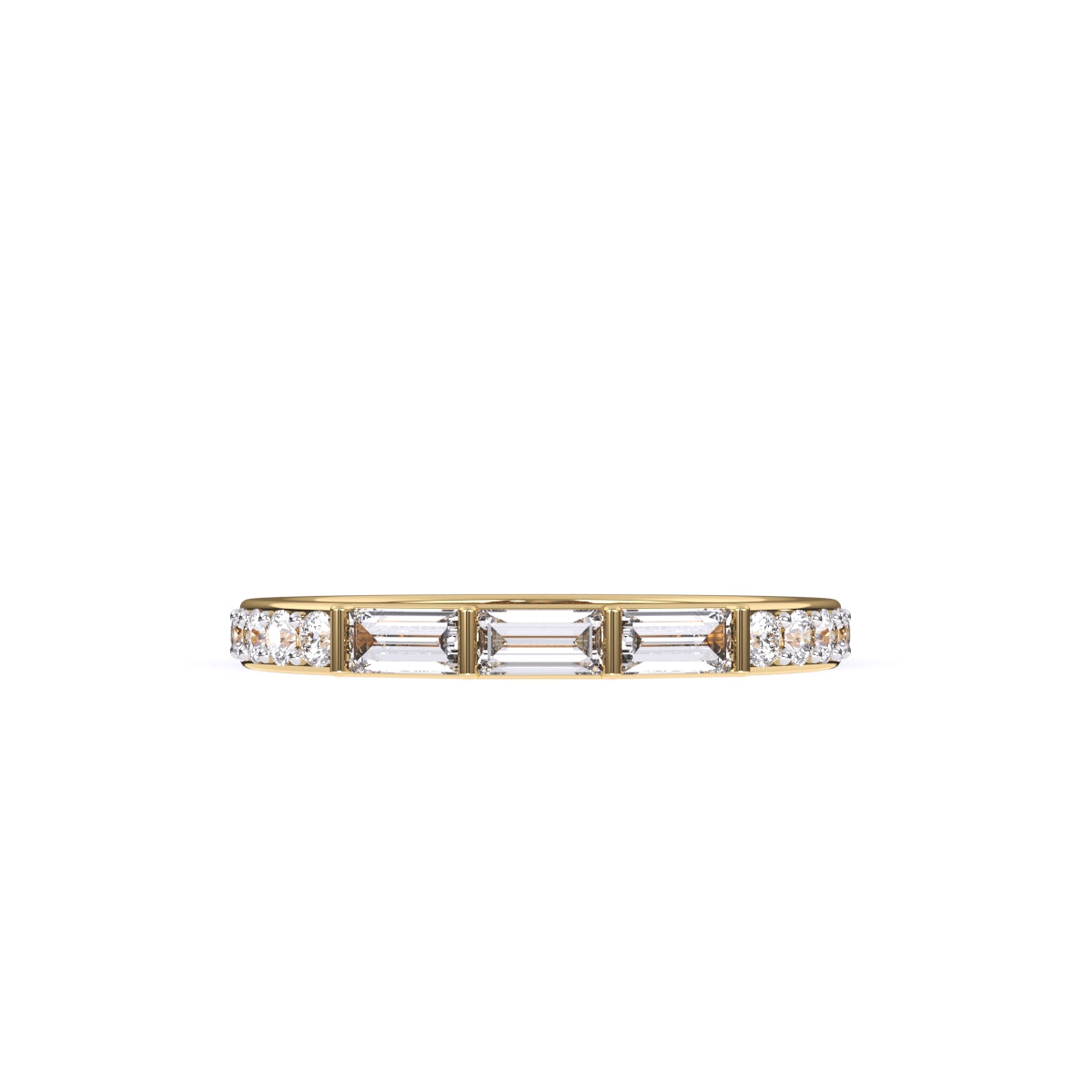 Lab Grown Diamond Half Eternity Band